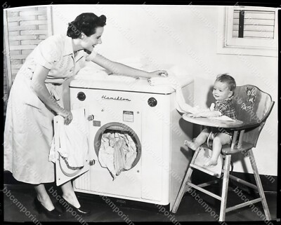 Hamilton Clothes Dryer 8'' x 10'' Brown Brothers Vintage Original Negative E231