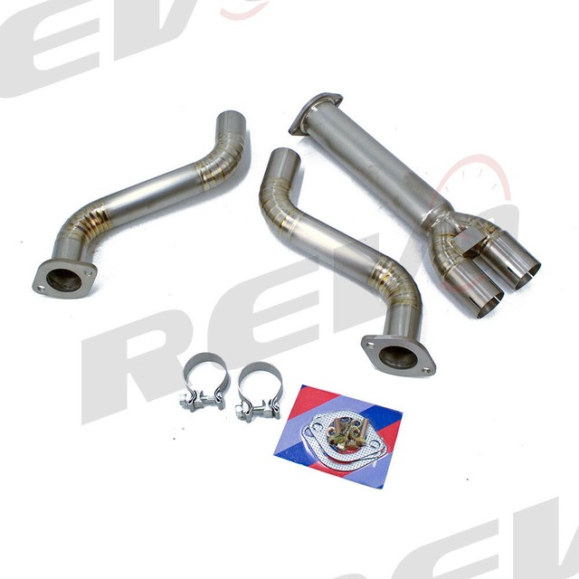 REV9 2.3" TO 3" TITANIUM Y PIPES KIT FOR 0307 INFINITI G35 COUPE