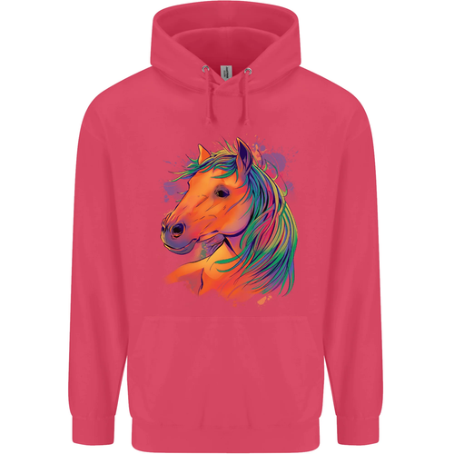 Horse Head Equestrian Childrens Kids Hoodie - Picture 41 of 88