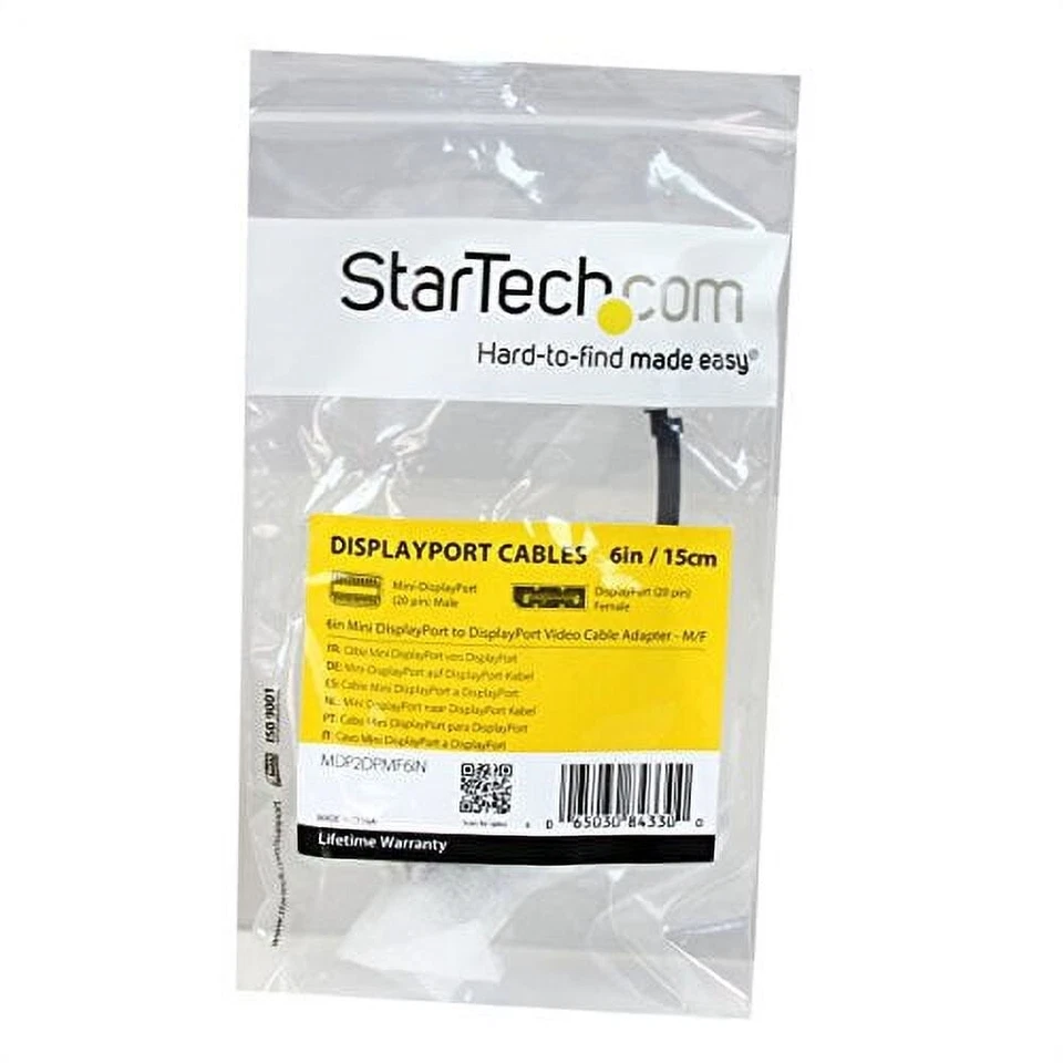 StarTech.com Mini DisplayPort to DisplayPort Adapter (MDP2DPMF6IN) - New - Image 4 of 4