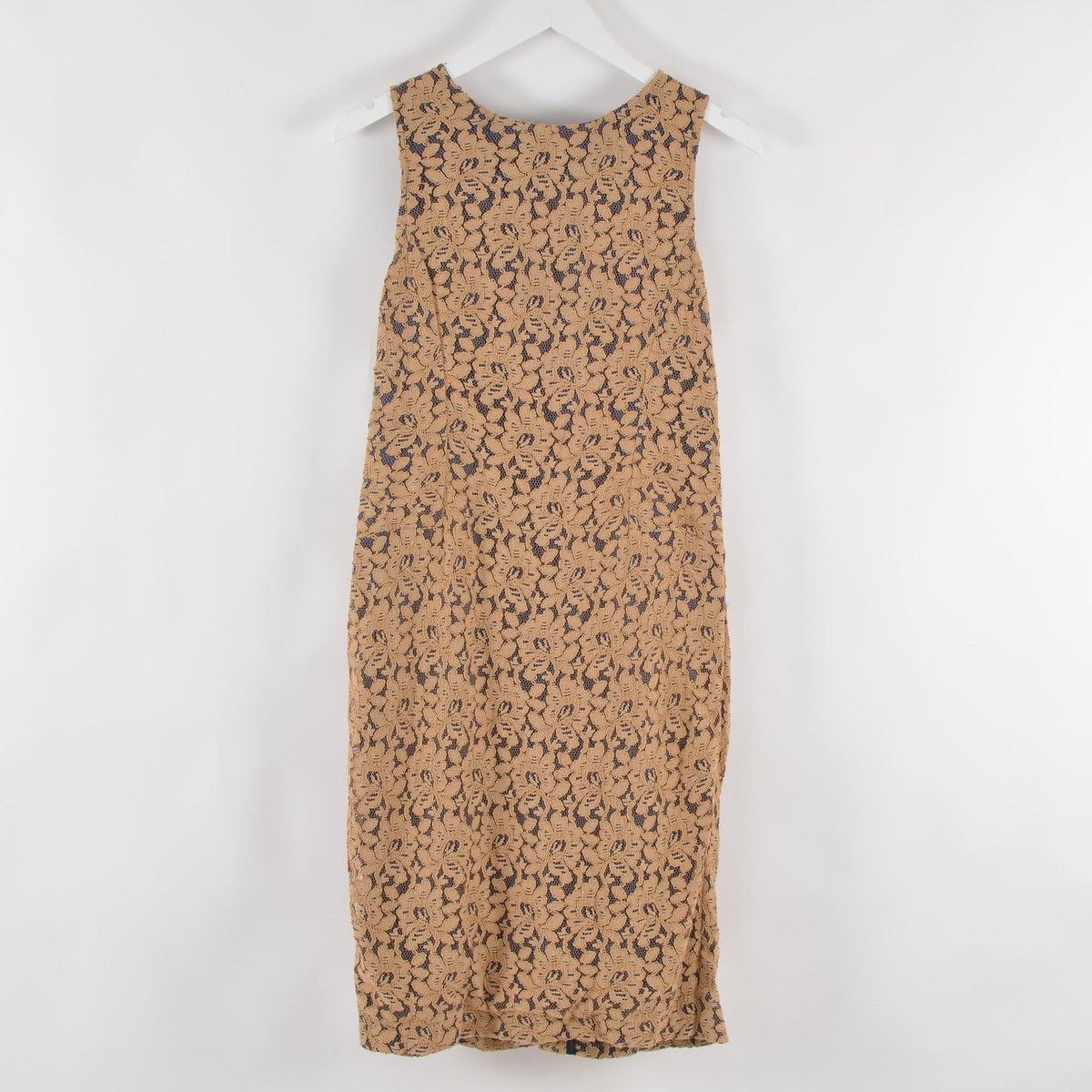 gant silk dress GANT PINK SILK BLEND KNEE LENGTH CRINKLE FABRIC DRESS SLEEVELESS V NECK SZ 4 EUC