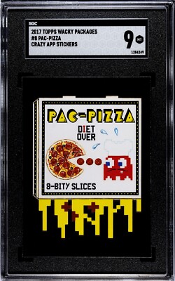 GPK Garbage Pail Kids PAC MAN PAC-PIZZA Wacky Packages Graded SGC