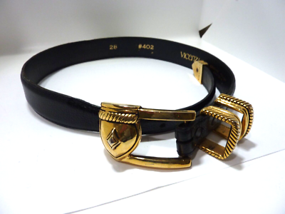 Vicenza Italian Calfskin Leather Belt size 28 Vicenza Belt, Genuine Italian Calfskin Leather Belt, Ornate  main image 2
