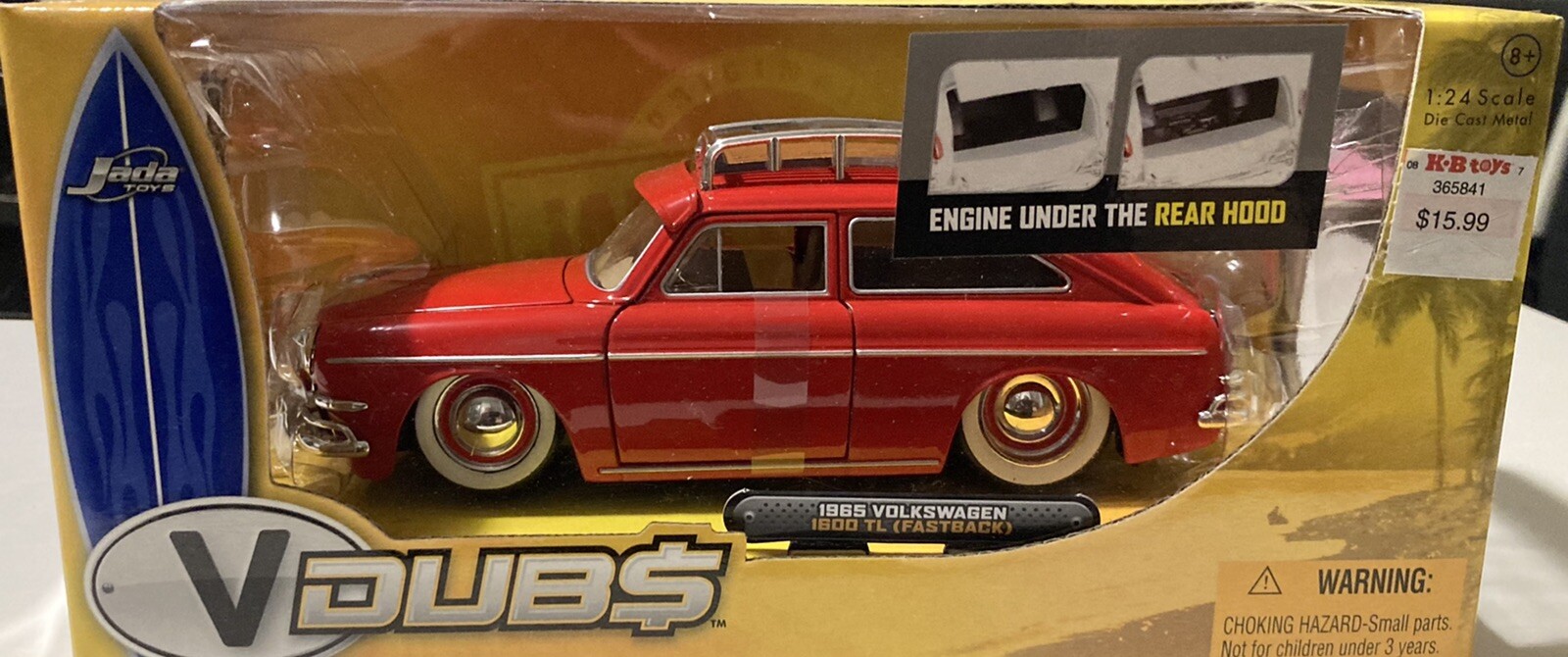 Jada Toys VDubs 1965 Volkswagen 1600 TL (Fastback) 1/24 eBay
