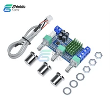 DC 12V 24V 80Wx2 TPA3116D2 Dual Channel Digital Pre Amplifier Board Treble Bass