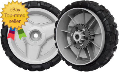 2 Pack Lawn Mower Drive Wheels Replace Husqvarna 580365301 8 Inch Wheel