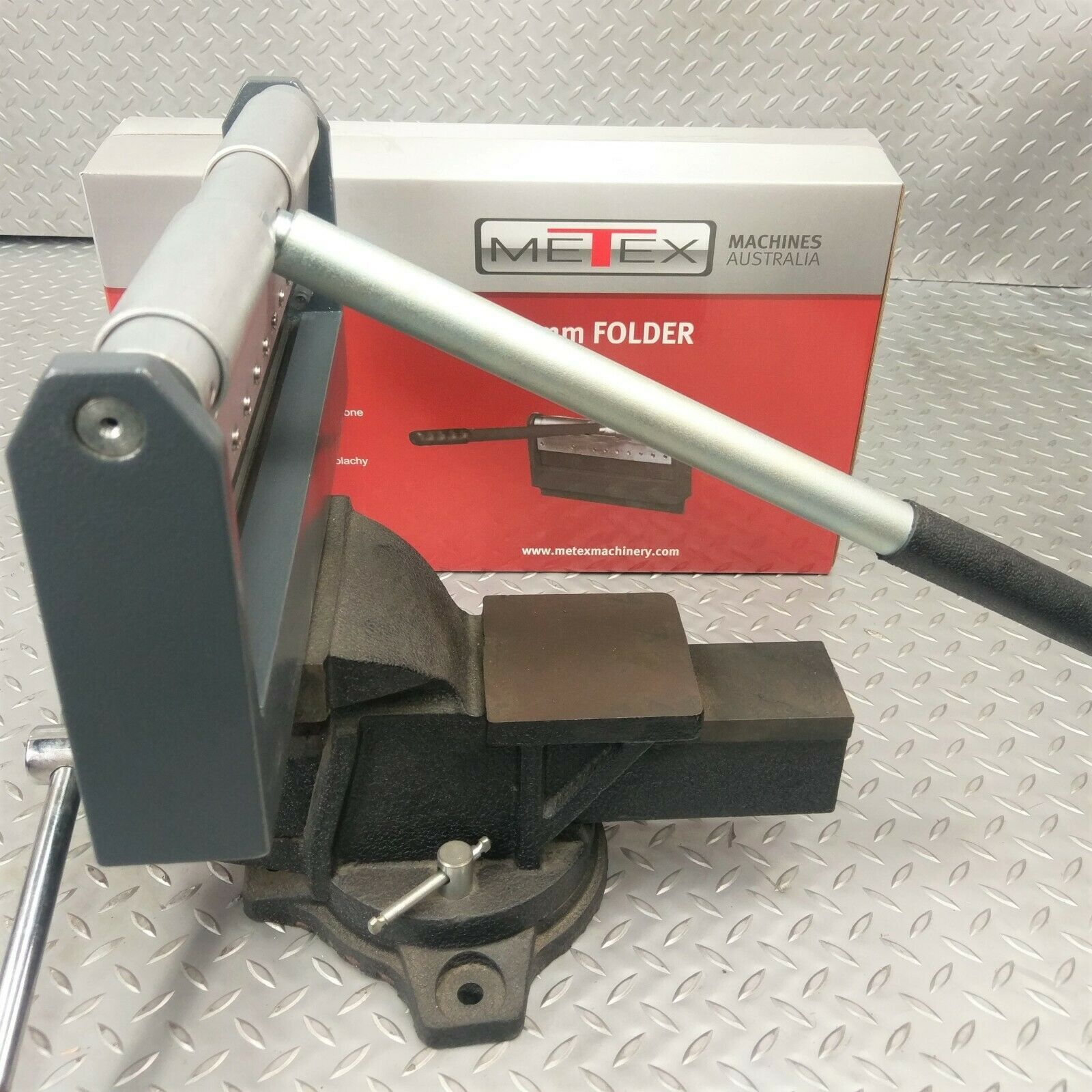 Sheet Metal Folder METEX 300mmVice Held Sheetmetal Bender Press Pan