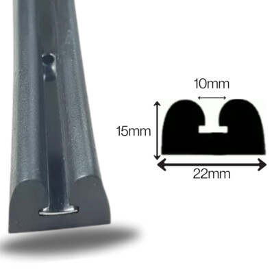 MARINE BOOT FENDER SCHWARZ GUMMI / SCHEUERRIEMEN, BOOT, YACHT