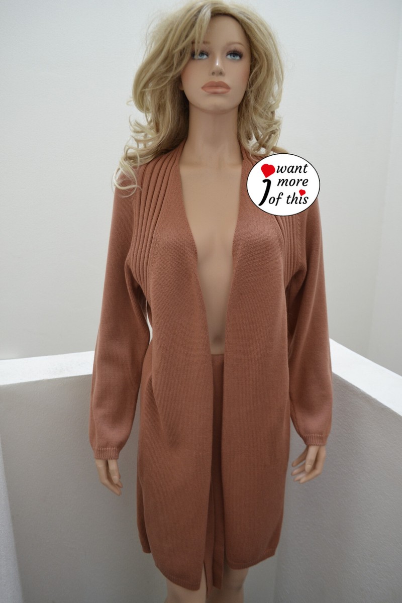 Knitted Cardigan Strickjacke Damen Camel Braun Damen Camel