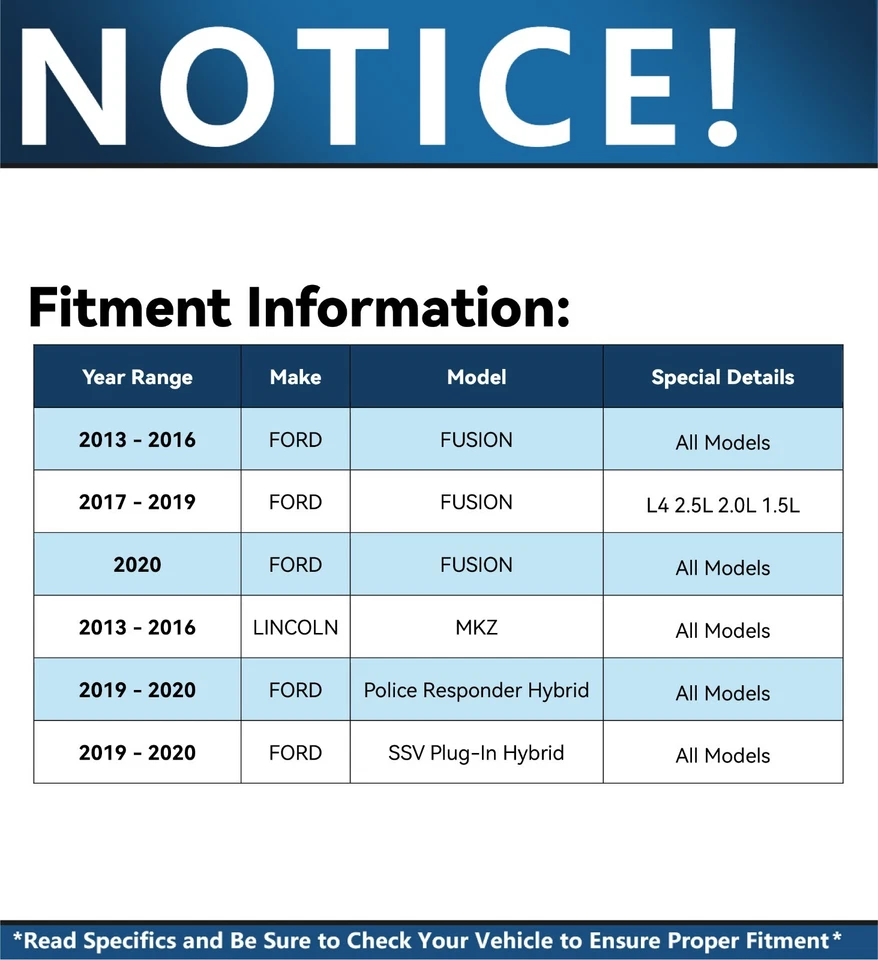 Front Wheel Bearing Hub Assembly for 2013 - 2015 2016 Ford Fusion Lincoln MKZ - Image 2 of 4