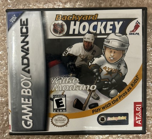 Backyard Hockey (Nintendo Game Boy Advance, 2003) In Nintendo DS Case / Tested