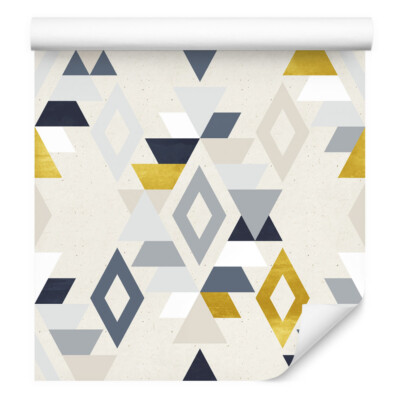 10m VLIES Tapeten Rollen Dreiecke Rhomben Minimalismus Geometrie XXL 2825