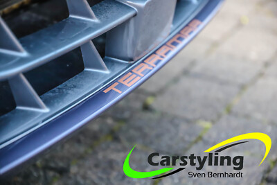 Frontspoilersticker passend für Cupra Terramar Kupfer matt 344mm Avery Folie