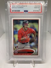 2012 Topps Update Bryce Harper RC PSA 10 Gem Mint #US183 Phillies Rookie MLB