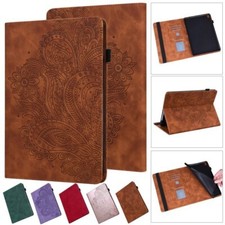 Funda tipo billetera de cuero con pestañas para Samsung Galaxy Tab A A7 Lite A8 8.7 9.7" 10.1" 10.5"