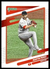 2021 Donruss #97 Martin Perez Press Proof Boston Red Sox Baseball