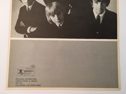 Yardbirds vintage poster Konst One Sunday Afternoon Pin-up Clapton Page Beck 60s - Picture 9 of 12