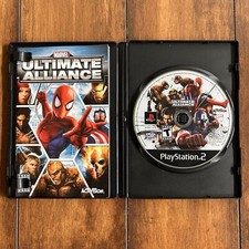 Marvel: Ultimate Alliance (Sony PlayStation 2, 2006) Manual & Disc Only