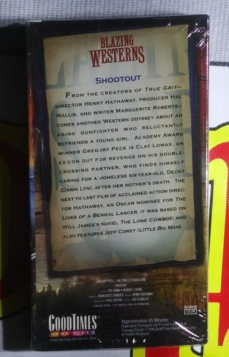 VHS Sealed - SHOOT OUT - Gregory Peck Unopened Western Movie . - Foto 3 di 6
