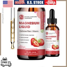 Premium Magnesium Liquid Drops, Magnesium Glycinate,Improve Sleep,Anxiety Relief