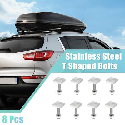 8pcs T Shaped Bolt Roof Rack T Shaped Track Bolts Bike Rack Cross