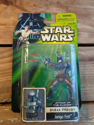 Hasbro Star Wars AtoC Jango Fett Episode 2 2001 NEU OVP