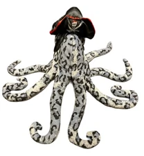 Wishpets KRAKEN Gray Pirate Octopus Plush 16" Stuffed Animal  2018