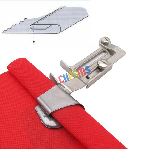 DOUBLE FOLD CLEAN FINISH STRAIGHT HEMMING FOLDER ATTACHMENT FOR SEWING