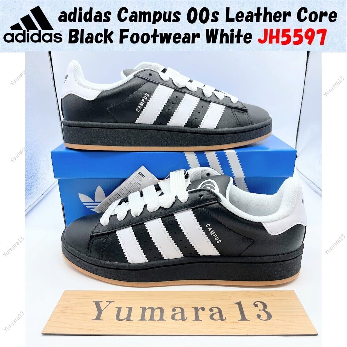 adidas Campus 00s Leather Core Black Footwear White JH5597 adidas Campus 00s Leather Core Black Footwear White JH5597
