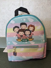 Bioworld Friends Central Perk Backpack Pastel Stripes 11X9.5
