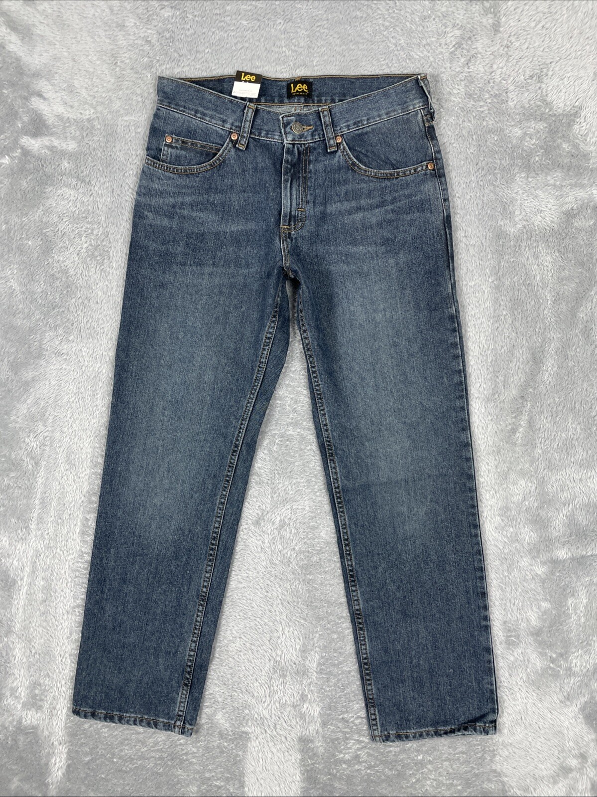 Lee Jeans Men's 30x30 TAG Blue Cotton Straight Leg Pants