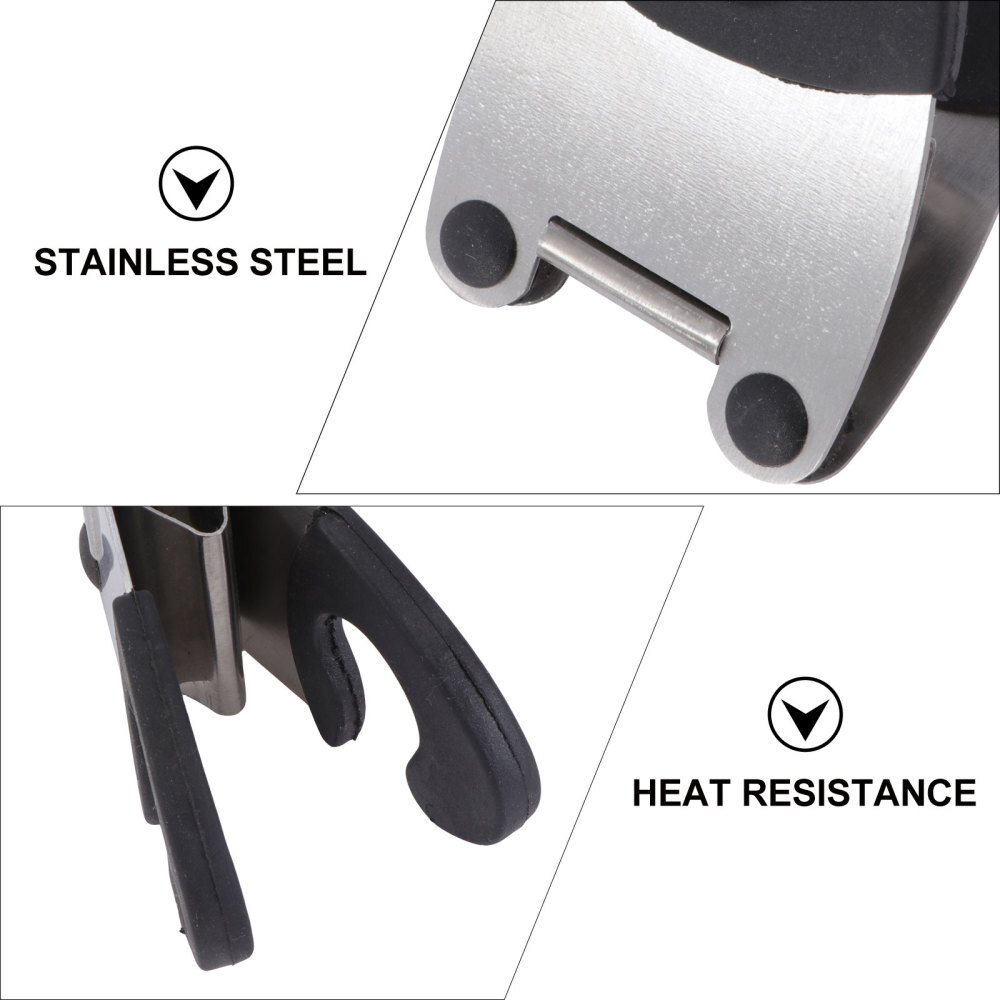 2 PCS Spoon Holder Pot Clip Cooking Spoon Holder Smoker Probe Clips Pot