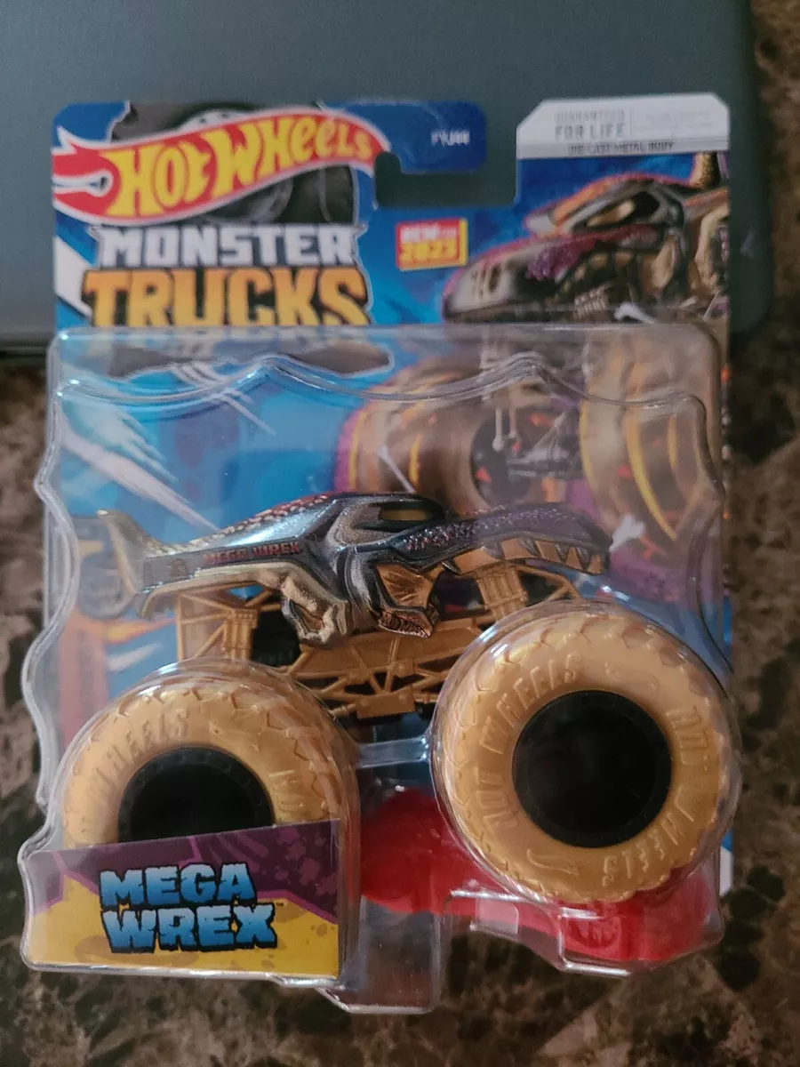  Hot Wheels Monster Trucks 1:24 Scale Mega Wrex New for 2020,  red : Toys & Games