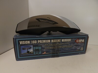 #ad CIPA Powersports Vision 180 Premium Marine Mirror Head Black 1600 $78.99