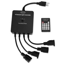 4 Channel Light Controller for Holiday Lights; Create Dazzling Light Displays