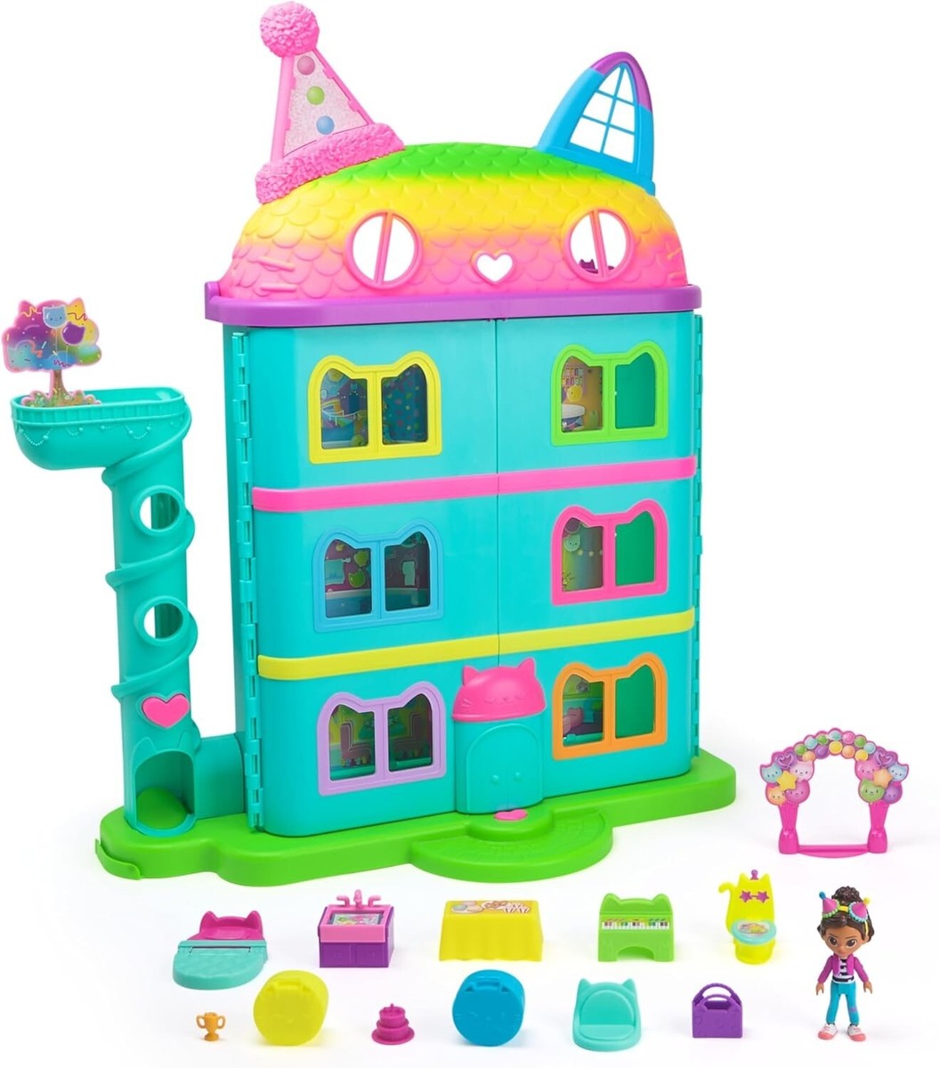 Gabby出品　まとめて15個 Gabby's Dollhouse, 15-Piece Rainbow-Themed, Celebration Doll's