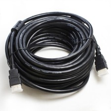 50FT LONG V1.4 GOLD HDMI CABLE 15M Black 