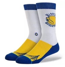 Stance Men's NBA Hardwood Classic Socks, Golden State Warriors - Large / 9-12