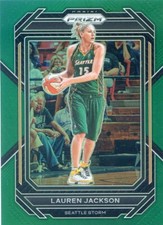 2023 Panini Prizm WNBA LAUREN JACKSON #64 GREEN PRIZM STORM