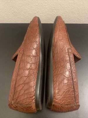 BALLY malvio-E/13 crocodile brown men loafer shoes size EU 6  display picture 3