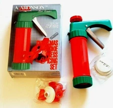 Aronson Christmas Cookie Press & Icing Set 14pcs