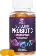 Probiotic Gummies for Women, Men & Teens - 5 Billion CFUs, 6 Pro Biotic Strains