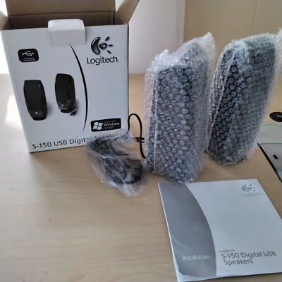 Logitech S150 Digital USB Stereo Computer Speakers - Black