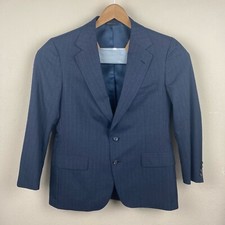 Polo University Club BY Ralph Lauren Men's Grey Pencil White Wool Blazer