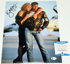KELLY MCGILLIS SIGNED 'TOP GUN' 11x14 MOVIE PHOTO B BECKETT BAS COA TOM CRUISE
