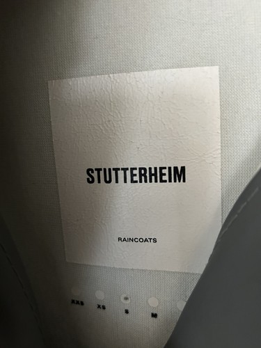 Stutterheim Womens Mosebacke Lightweight Raincoat Size Small Grey - Picture 3 of 4