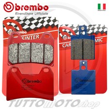 Kit Pastiglie freno BREMBO Ducati Monster 600 2000 2001 2002 Ant Rosse-Post Blu
