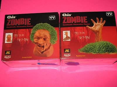 CHIA ZOMBIES -- CREEPY HOLDEN & RESTLESS ARM -  FACTORY SEALED ! halloween prop