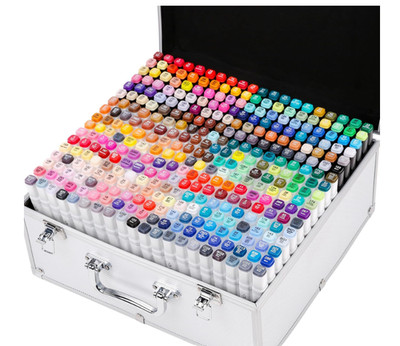 340 Colors Alcohol Markers, Alcohol Markers Set with Aluminum Box for Artists