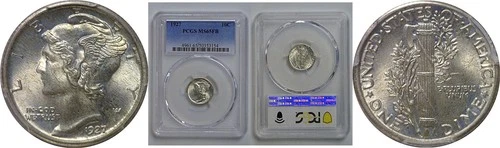 1927 Mercury Dime   PCGS MS-65 FB